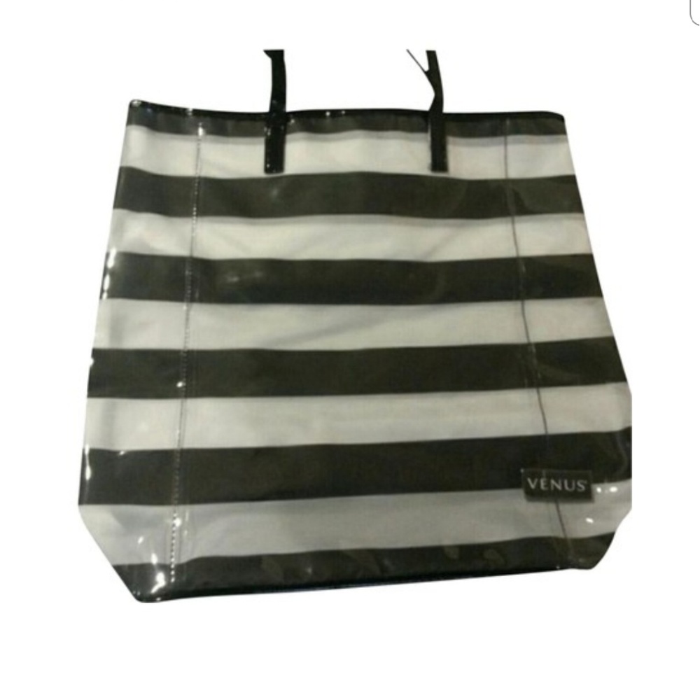 Venus Vinyl stripe Tote